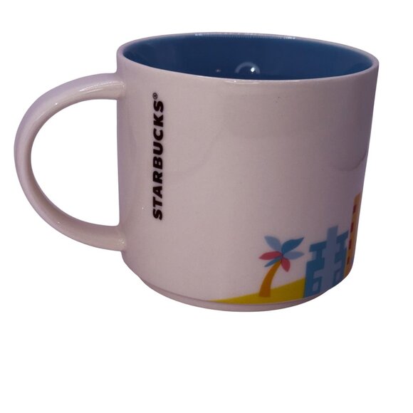 Starbucks Miami You Are Here Collection Ceramic Coffee Mug Cup 14oz YAH - Picture 2 of 6